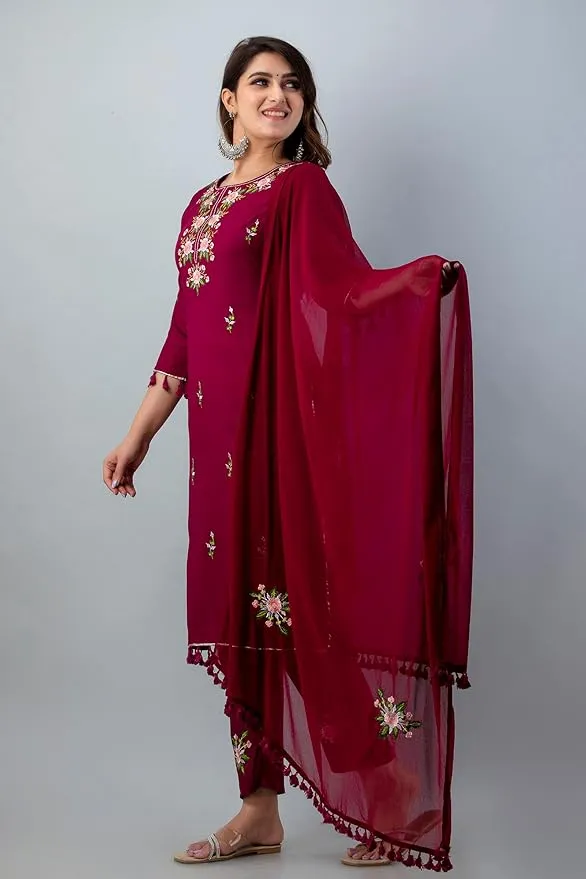 Women's Ethnic Wear Collection Rayon Straight